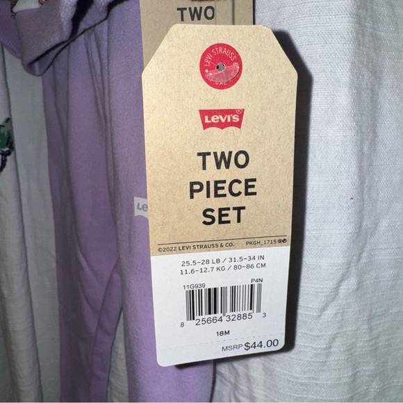 Levi’s Baby Girls Butterfly 2 Piece Set NWT - Picture 5 of 5